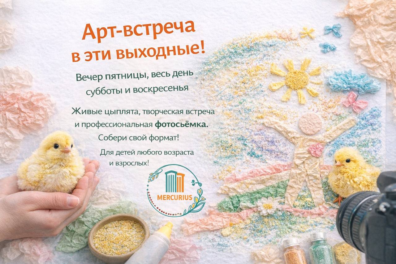 Творческая встреча с живыми цыплятами