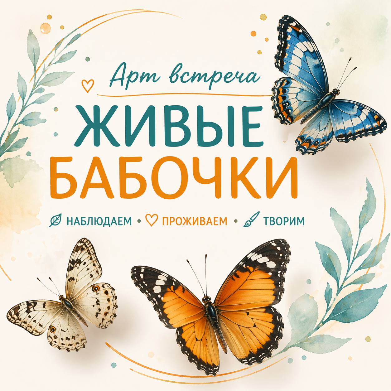 Арт встреча "ЖИВЫЕ БАБОЧКИ"