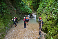 Маршрут по ущелью р. Мишоко, скалолазание